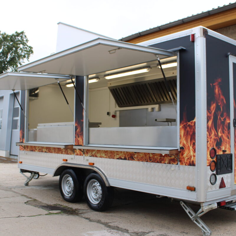 Edelstahl Foodtrailer 🔥 4,8m
